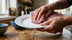 Kökshanddukar. Varför det kan vara en dålig vana att torka tallrikar och koppar med en handduk
